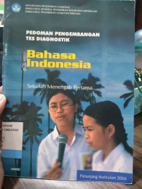 Image of PEDOMAN PENGEMBANGAN TES DIAGNOSTIK BAHASA INDONESIA SEKOLAH MENENGAH PERTAMA