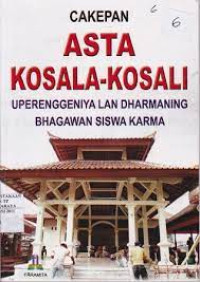 Image of Cakepan Asta Kosala-Kosali