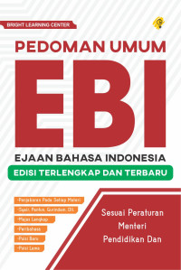Image of PEDOMAN UMUM EBI EJAAN BAHASA INDONESIA EDISI TERLENGKAP DAN TERBARU
